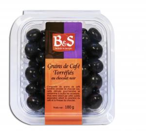 Grains Café Choco Noir Barquette B&S Carton de 24 x 180gr