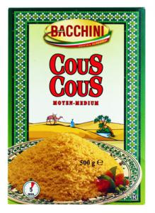 COUSCOUS MOYEN BACCHINI BTE 500GR  CT 18 X 500 GR