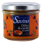 fournisseur Délice  de carotte au cumin 100gr  Savino