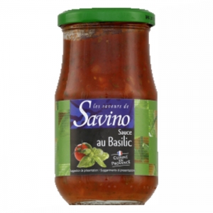 Basilic Sauce Savino Carton de 12 pots de 350 GR