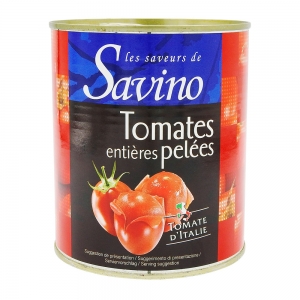 Tomates entières pelées au jus 4/4 Savino CT DE 12