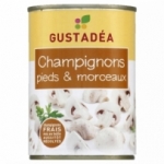 fournisseur Champignons pieds  et morceaux 230 gr