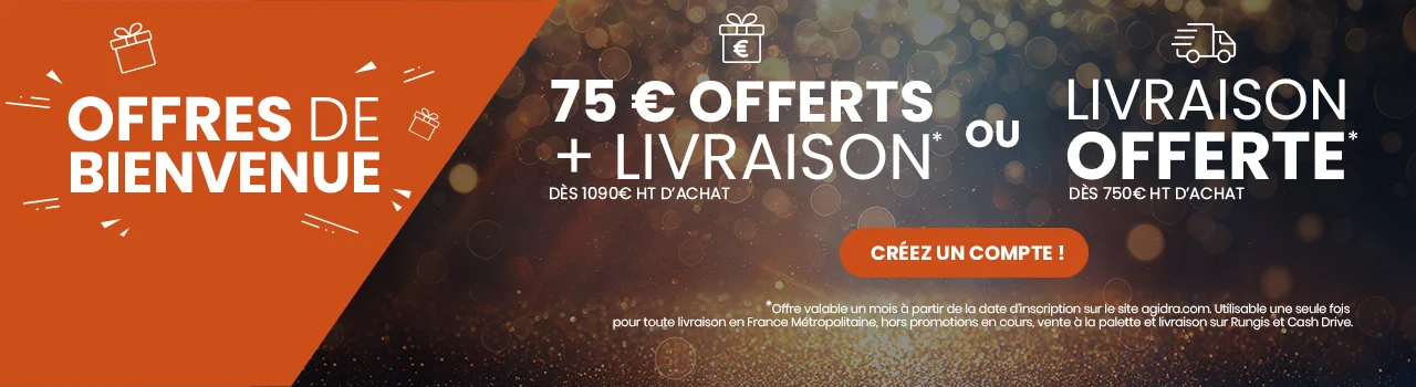 Mise en avant Welcome Pack Agidra grossiste alimentaire