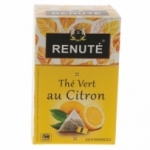 Thé vert au citron boîte 20 pyramides Renuté<br>