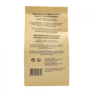 Feuilles de verveine BIO paquet 25g  Carton de 24 x 25gr