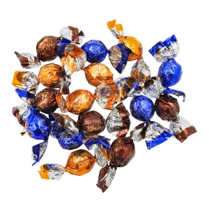 Bonbons de chocolat au lait coeur caramel  Carton de 1X3 kg