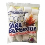 Marshmallows blancs Giga Barbecue sachet 400g   CARTON DE 18