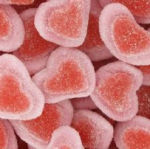 Bonbons coeur de fraise Vidal  Carton de 6 x 2 kg