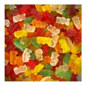 Bonbons mini oursons lisses Trolli  Carton de 8x1 kg