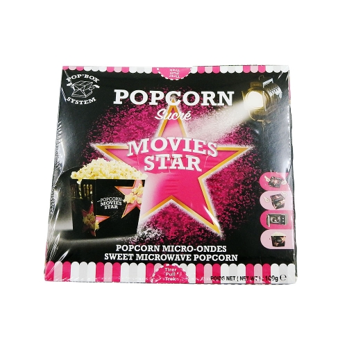 Grossiste Popcorn sucré microondes boîte 100g PAV DE 18 prix en gros