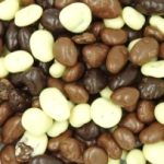 Raisins secs enrobés 3 chocolats  Seau de 6 kg