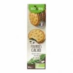 Biscuits fourrés cacao BIO<br>paquet 185g