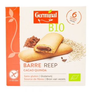 Barre fourrée cacao quinoa BIO sans gluten 180g  CARTON DE 10 UVC