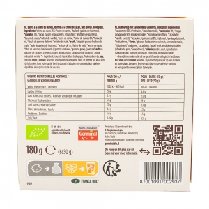 Barre fourrée cacao quinoa BIO sans gluten 180g  CARTON DE 10 UVC