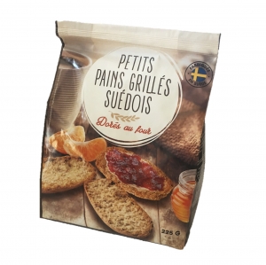 Petits pains grillés suédois  paquet 225g CT DE 15