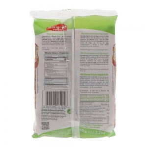 Mini biscottes au blé intégral  sachet 90g CT 20 PQT