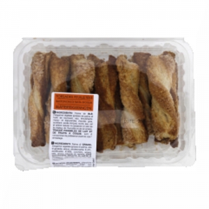 Torsades feuilletées  barquette 200g CT DE 8 BQ 200 GR.