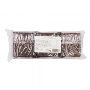 Bonhommes pain d'épices enrobés chocolat noir 200g  DISPLAY DE 30 UVC