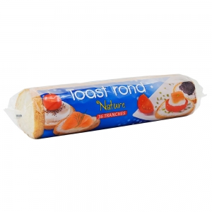 Toasts ronds nature paquet 280g  BOX DE 60