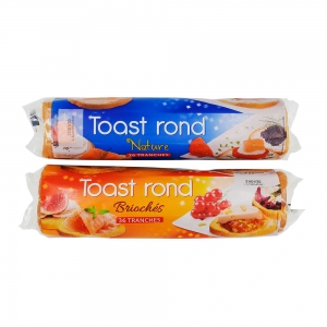 Toasts ronds nature paquet 280g  BOX DE 60