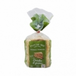 Pain de mie aux céréales grandes tranches pqt 550g<br>