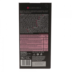 Chocolat noir Costa Rica 71% cacao tablette 100g CT 12TAB