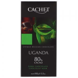 Chocolat noir Ouganda  80% cacao tablette 100g CT 12TAB