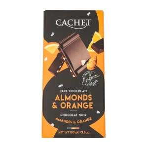 Chocolat noir orange & amandes  tablette 100g CT 12TAB