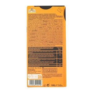 Chocolat noir orange & amandes 100g  CT 12TAB