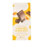 Chocolat lait caramel/fleur de sel tablette 100g CT 12TAB