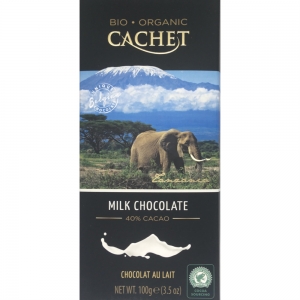 Chocolat lait BIO Tanzanie 40% cacao tablette 100g CT 12TAB