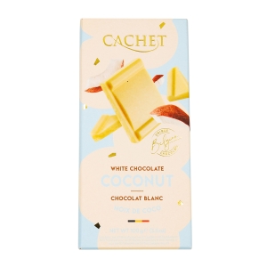 Chocolat blanc coco tablette 100g CT 12TAB