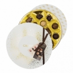 Assortiment chocolats noir, blanc et lait bte 200g<br>