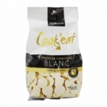 Palets de chocolat blanc dessert<br> sachet 200g