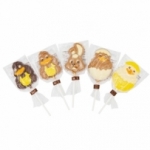 Sucettes en chocolat lapins display de 24  DISPLAY  de 24