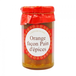 Confiture orange et pain d'épice pot 265g  CT 6 POTS
