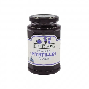 Confiture de myrtilles du Canada pot 315g  CT 6 POTS