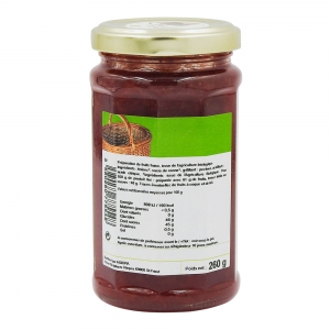 Préparation de fruits BIO fraise  pot 260g CT 6 POTS