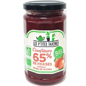 Confiture de fraises BIO pot 255g  CT 6 POTS