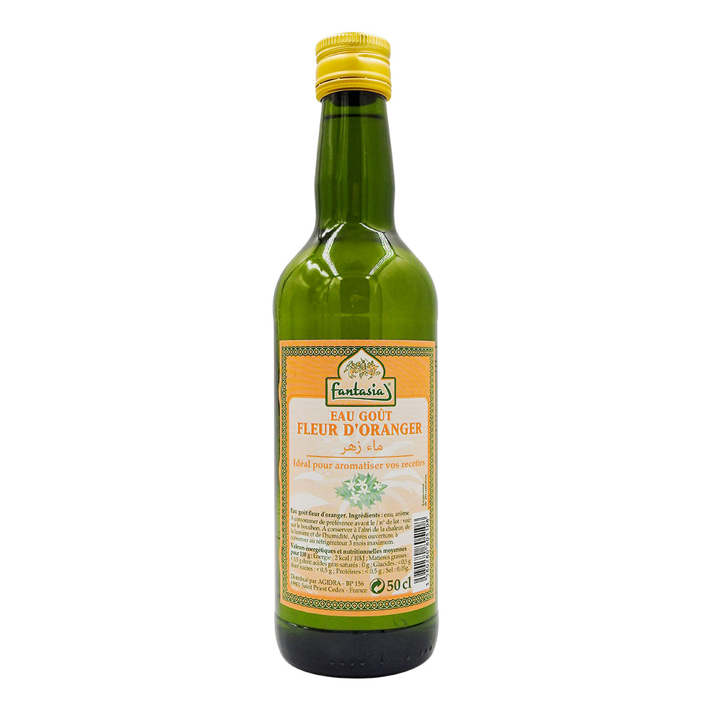 Grossiste Eau goût fleur d'oranger bouteille 50cl Fantasia CT 12