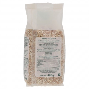 Mélange 5 céréales   paquet 400g Grain de Frais carton de 12 paquets