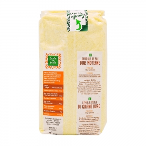 Semoule moyenne  paquet 1kg Grain de Frais Carton de 12 x 1 kg