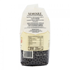 Semoule extra fine paquet 2kg Le Renard  Carton de 6 x 2 kg