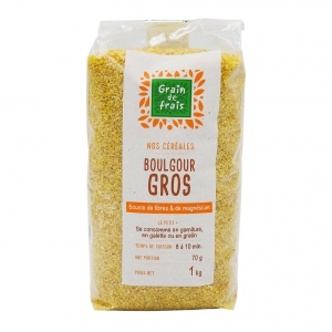 Boulgour gros Turquie paquet 1kg Grain de frais  Carton de 12 x 1 kg