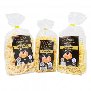 Pâtes aux oeufs Corolles France paquet 250g  Carton de 12 x 250gr
