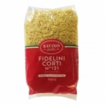 Pâtes Fidelini Corti n°131<br> pqt 500g Savino Pasta
