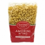 Pâtes Amorini n°190 pqt 500g Savino Pasta  Carton de 20 x 500gr