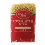 Pâtes Coquillettes n°252  pqt 500g Savino Pasta Carton de 20 x 500gr