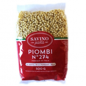 Pâtes Gros Plombs n°274 pqt 500g Savino Pasta  Carton de 20 x 500gr