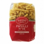 Pâtes Fusilli n°36<br> pqt 500g Savino Pasta